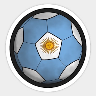 argentine flag football Sticker